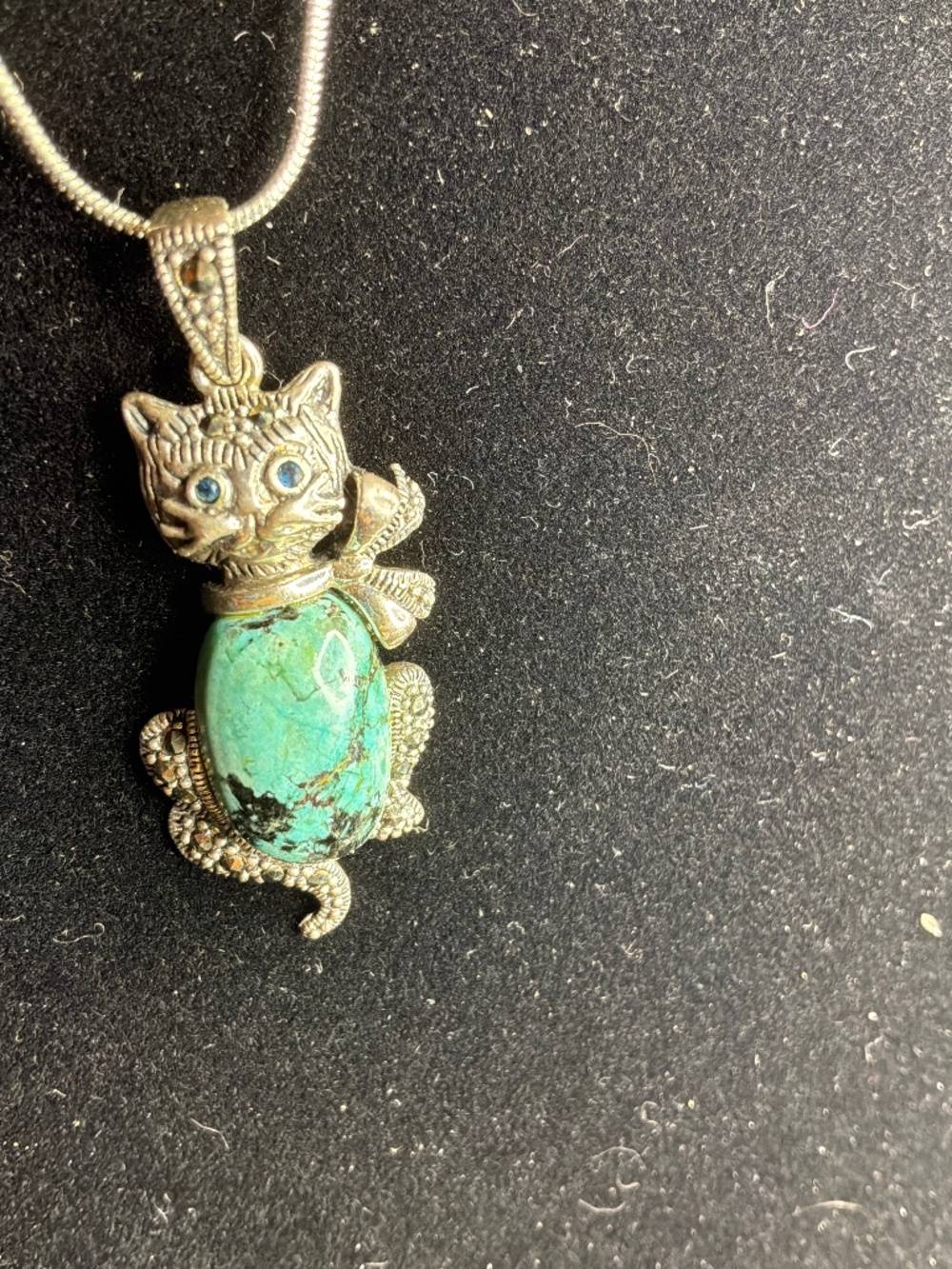 Turquoise Cat, Rabbit, or Turtle, or Frog. - Picture 3 of 4
